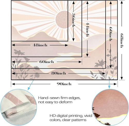 Boho Sun Tapestry Sunset Wall Tapestry