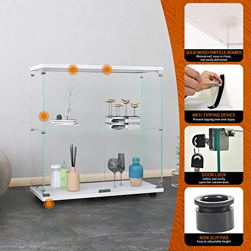 White Glass Display Cabinet