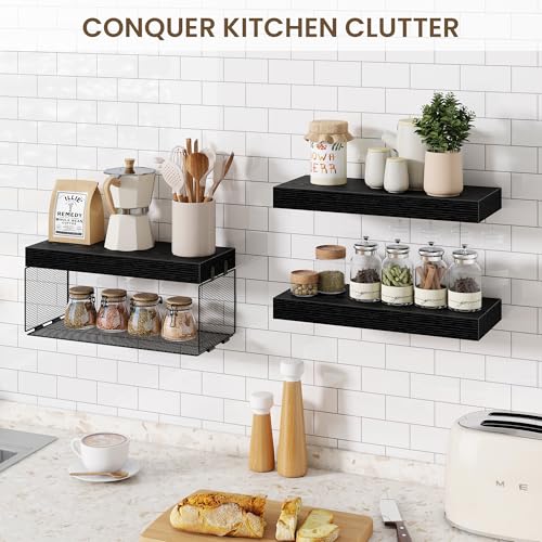Bathroom Floating Shelves for Wall (3 Count)