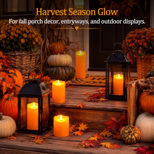 Halloween Orange Waterproof LED Candles