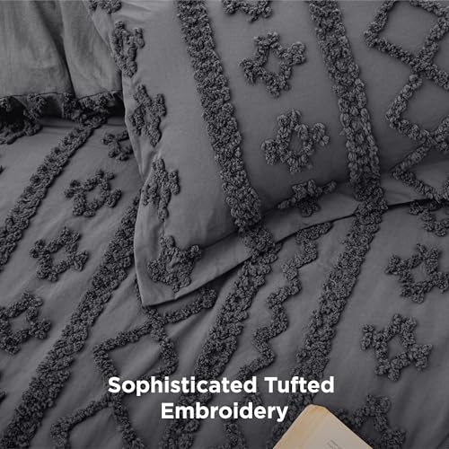 Tufted Boho Comforter Set King Size