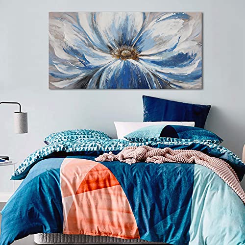 Large Blue Wall Art Framed