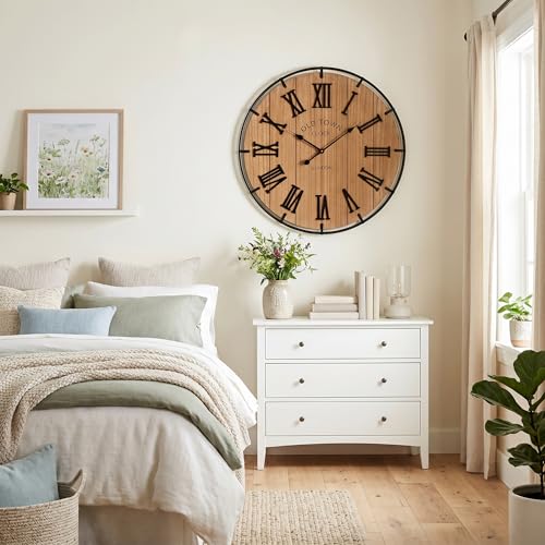 Inch Large Farmhouse Wall Clock