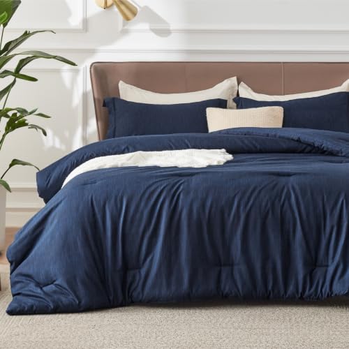 Navy Blue Queen Comforter Set