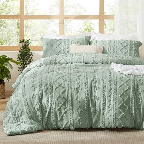 Tufted Boho Comforter Set King Size