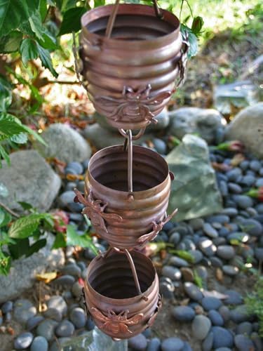 Nutshell Stores Honeybee & Hive Copper Rain Chain - Copper - 9 Feet