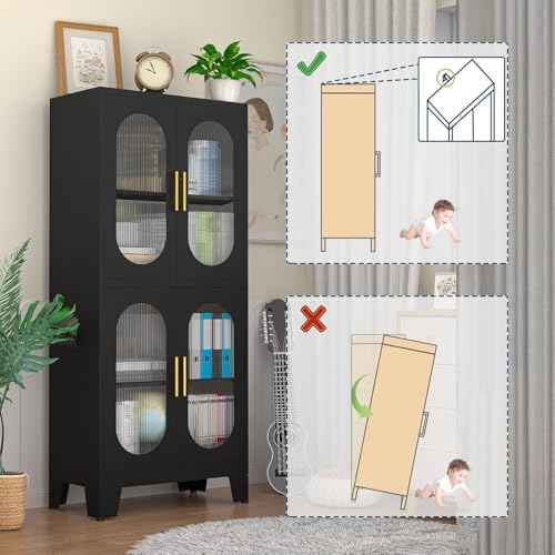 Black Kitchen Pantry Cabinet