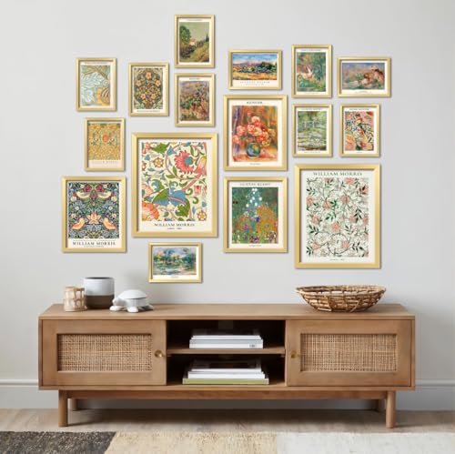 16 PCS Vintage Eclectic Wall Art Decor (16 Count)