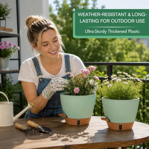 5 Pack Self Watering Pots for Indoor Plants (5 Count)