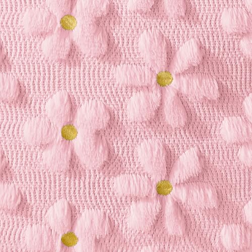 Spring Summer Pillow Covers 18x18 inch Set of 2 Pink Daisy