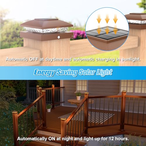 4x4 Solar Post Cap Lights (6 Count)