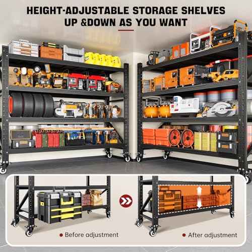Garage Shelving with Wheels