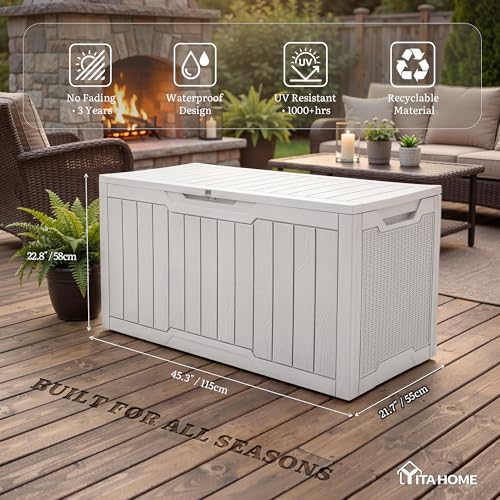 100 Gallon Large Outdoor Deck Box