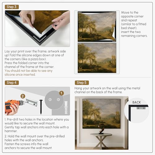 60"x72" Extra Large Framed Wall Art Koi Fish Swirl Tranquil Water Illustration for Home Living Room Bedroom Decor