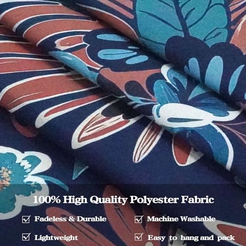 Boho Floral Mandala Tapestry Wall Hanging Blue Bohemian Flower Medallion Tapestry Aesthetic Vintage Navy Hippie Indian Large Tapestries for Bedroom Living Room Dorm Decor 80 x 60 Inch