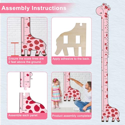Wooden Growth Chart for Kids (6 Count)