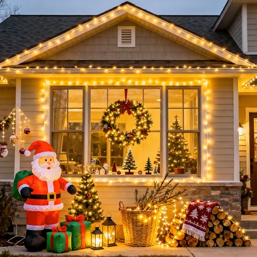 230ft 720 LED Warm White Christmas String Lights Outdoor (230 Foot)