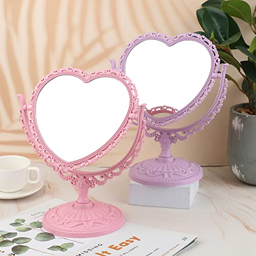 Heart Shaped Cosmetic Mirror