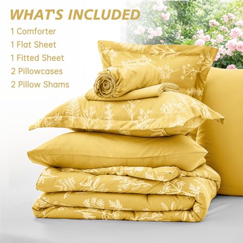 Bright Yellow Full Comforter Set