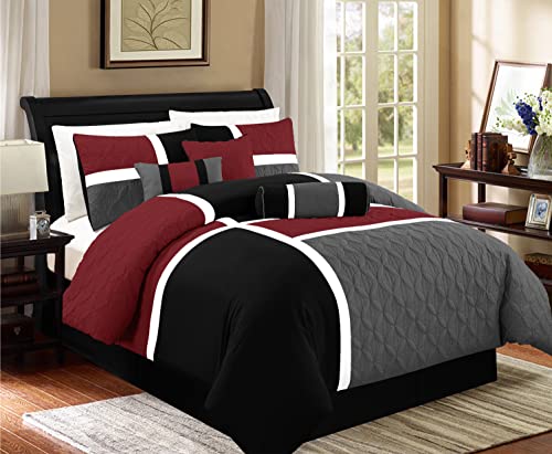 Upland 7 Piece Quilted Patchwork Comforter Set