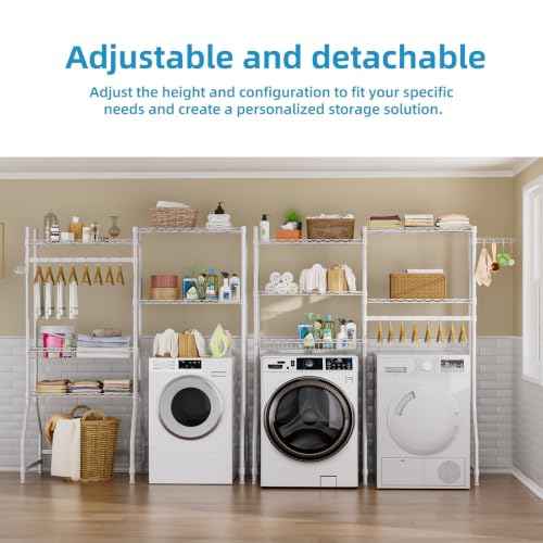 Laundry Organizer Shelves Over the Washer and Dryer Storage Shelf