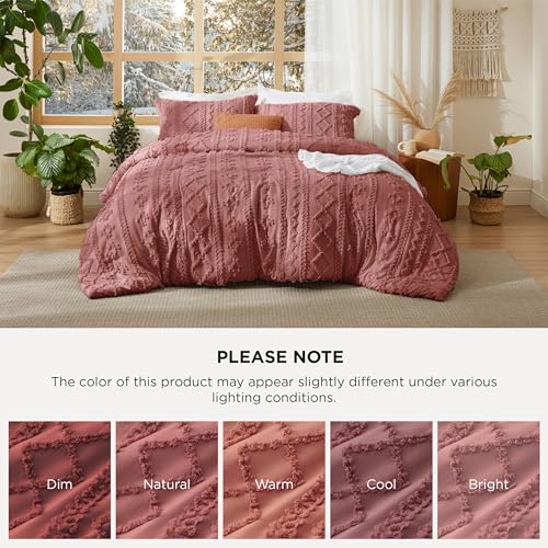Tufted Boho Comforter Set Twin Size