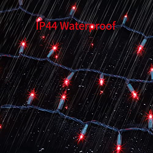 Green Wire Red 300 Incandescent Mini Bulb String Lights for Indoor Christmas Tree Garland Birthday Wedding Party Festival Decoration (300 Count)