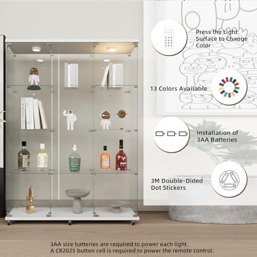 White Glass Display Cabinet