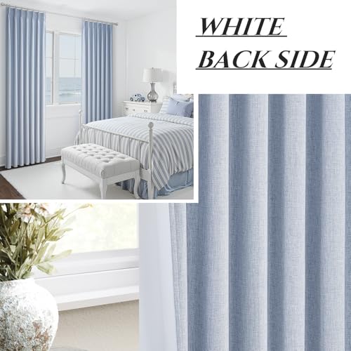 DustyBlue 84 Inches Blackout Curtains Length for Kids (2 Count)