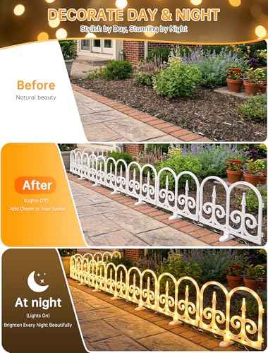 8 Pack Ornate Arch Fence Lights