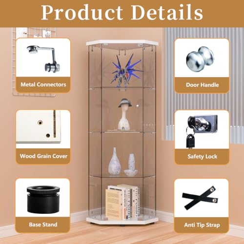 5 Corner Glass Display Cabinet