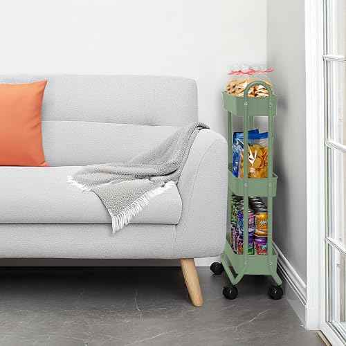 Slim Rolling Storage Cart