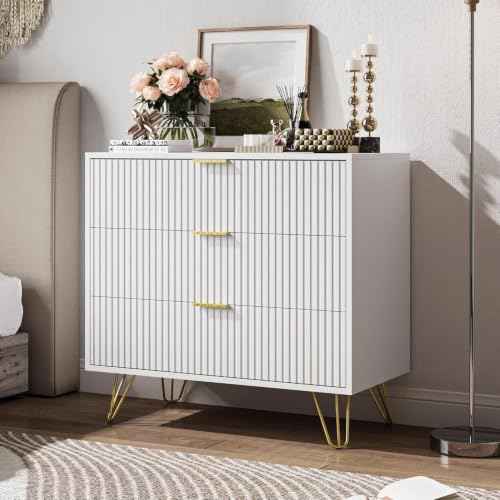 3 Drawer Nightstand Set of 2