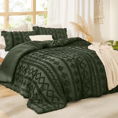 Tufted Boho Comforter Set King Size