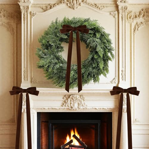 Large Velvet Bows for Christmas Tree