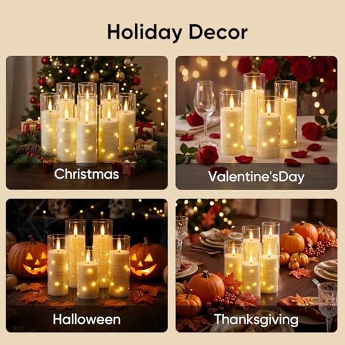 Flameless Candles with Remote Timer (9 Count)
