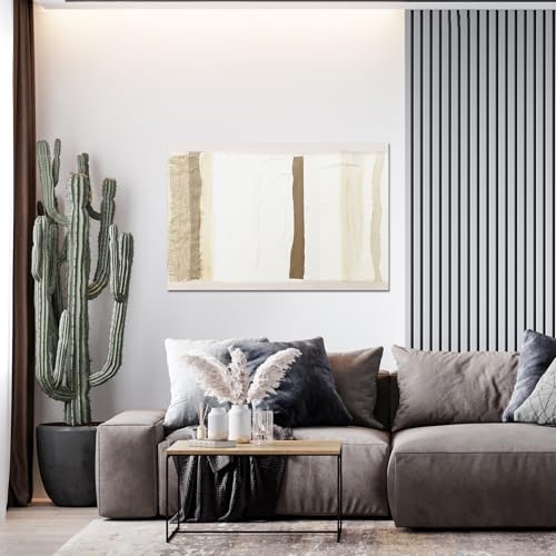 Canvas Wall Art Decor Large Wall Art for Living Room Brown And White Wall Art Decor Artwork for Walls Oversized Abstract Wall Art Prints Canvas Art Wall Decor 32"X48" Bedroom Office Wall Decor