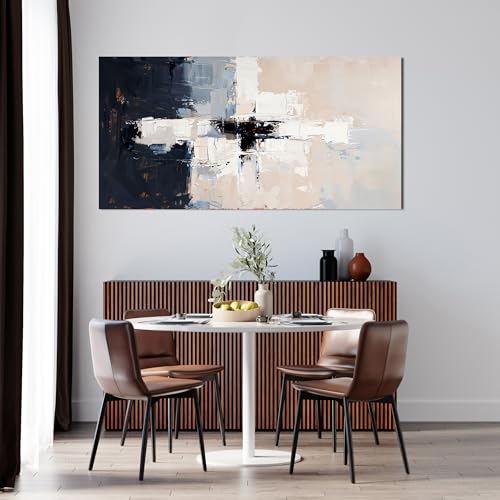 Abstract Black White Wall Art Decor Pictures for Living Room 20" X 40"