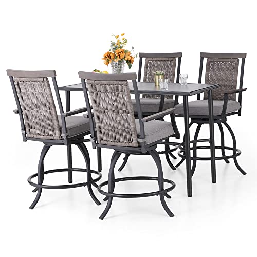 Outdoor Counter Height Table & Chairs (5 Count)