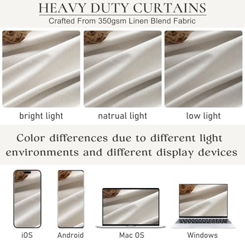 100 Inch Long Blackout Curtains for Sliding Glass Doors (2 Count)