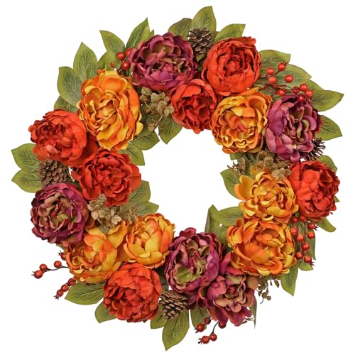 Artificial Fall Wreath for Front Door