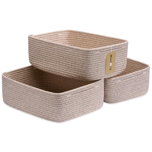 Large Shallow Organizing Baskets 15x11x5.1 Inches (3 Count)