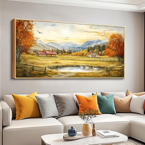 Large Canvas Wall Decor For Living Room Wall Art For Farmhouse Office Mural For Bedroom Ink