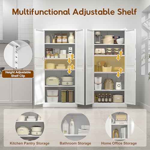 71" Kitchen Pantry Cabinet