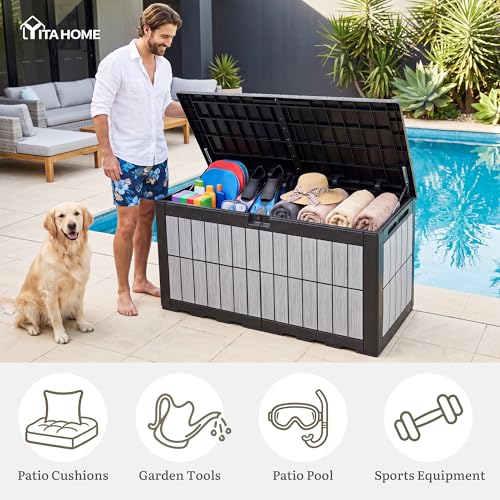 134 Gallon Outdoor Deck box w