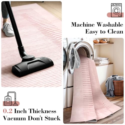 Washable Striped Runners for Hallways 2'6"x8' (20 Sq Ft)