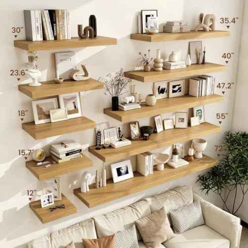 Deep Floating Shelves 36x12” Set of 2 (2 Count)
