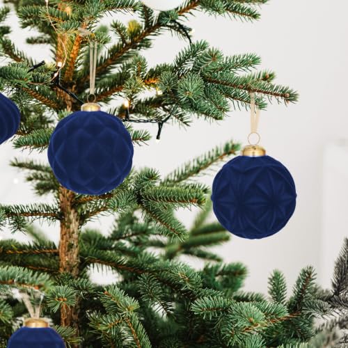 46PCS Velvet Christmas Ball Ornaments Set (46 Count)