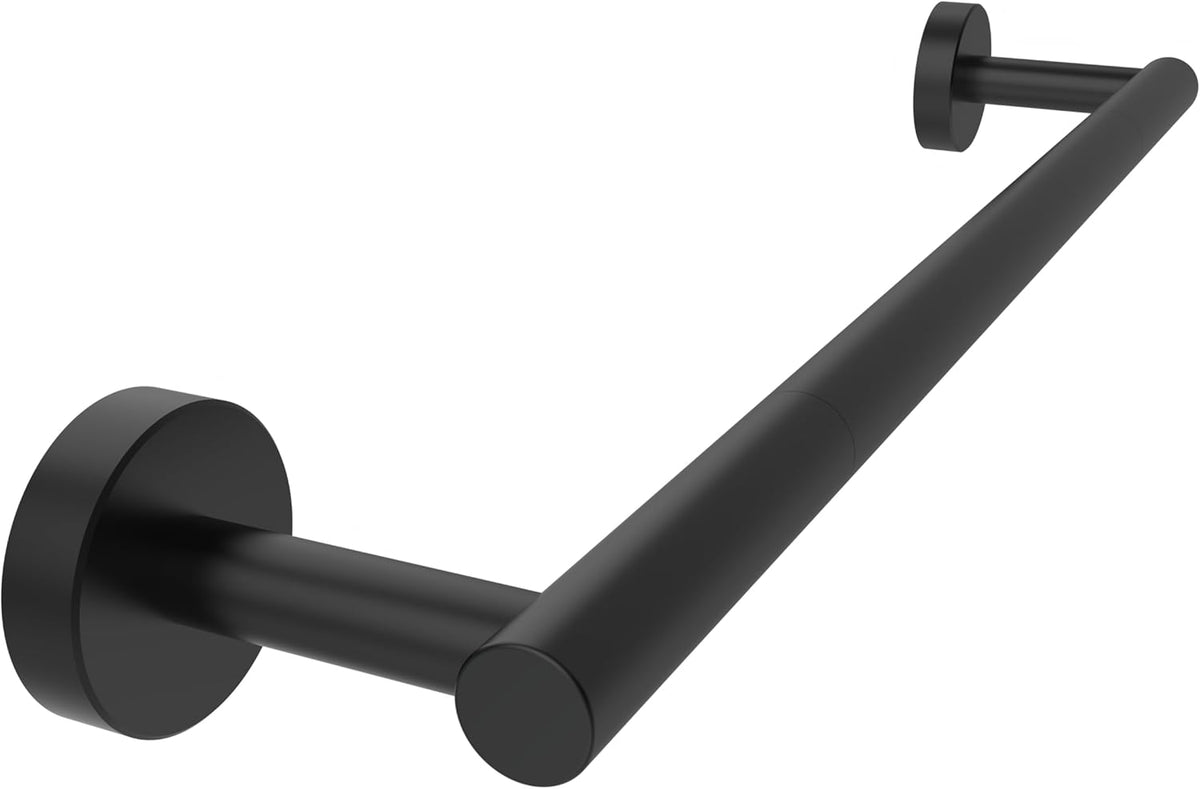 18 Inches Matte Black Towel Bar for Bathroom Kitchen Hand Towel Holder Dish Cloths Hanger SUS304 Stainless Steel RUSTPROOF Wall Mount (Matte Black 18-inch)