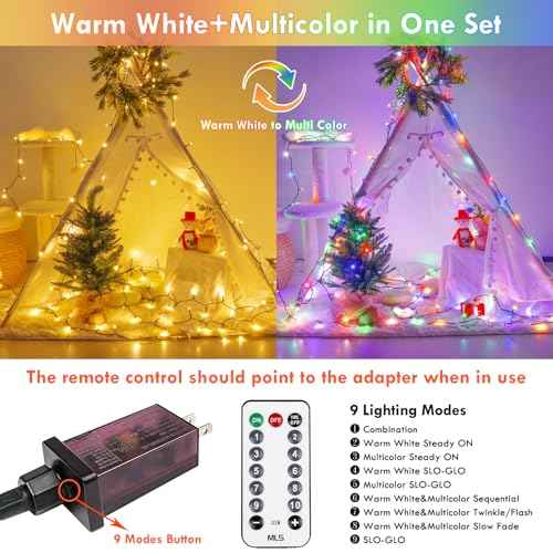 800 LED 264 FT Color Changing Christmas Lights with Remote Timer & 11 Modes